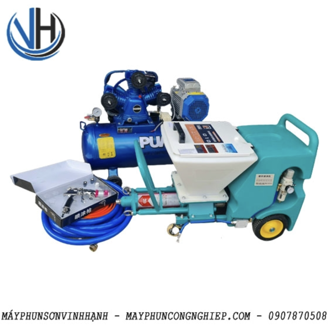 máy phun vữa chống cháy